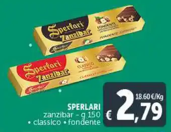 Deco Supermercati SPERLARI zanzibar - g 150 • classico • fondente offerta