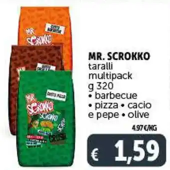 Deco Supermercati MR. SCROKKO taralli multipack g 320 • barbecue • pizza • cacio e pepe. olive offerta
