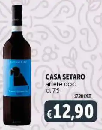 Deco Supermercati CASA SETARO ariete doc cl 75 offerta