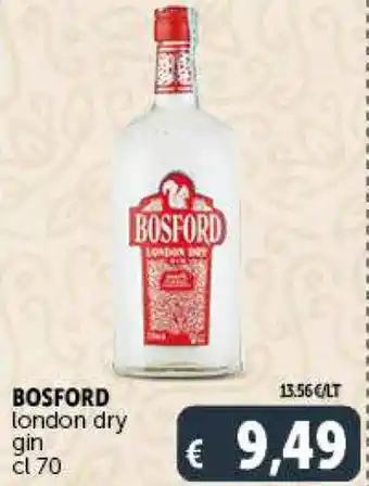 Deco Supermercati BOSFORD london dry gin cl 70 offerta