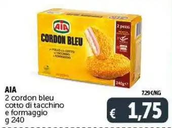 Deco Supermercati AIA 2 cordon bleu cotto di tacchino e formaggio g 240 offerta