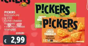 PICKERS bocconcini g 230 • chili cheese nuggets • nacho cheese triangles