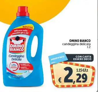 Deco Supermercati OMINO BIANCO candeggina delicata l 2 offerta