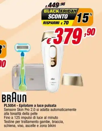 BRAUN PL5054 - Epilatore a luce pulsata