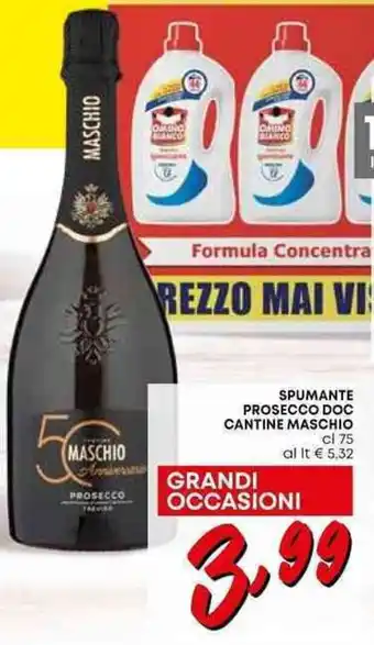 SPUMANTE PROSECCO DOC CANTINE MASCHIO cl 75