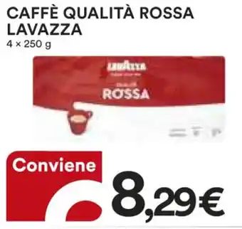 Ipercoop CAFFÈ QUALITÀ ROSSA LAVAZZA 4x 250g offerta
