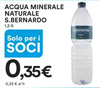 ACQUA MINERALE NATURALE S.BERNARDO 1,5 lt