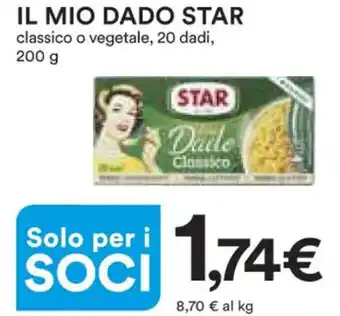 IL MIO DADO STAR classico o vegetale, 20 dadi, 200 g