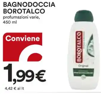 Ipercoop BAGNODOCCIA BOROTALCO profumazioni varie, 450 ml offerta