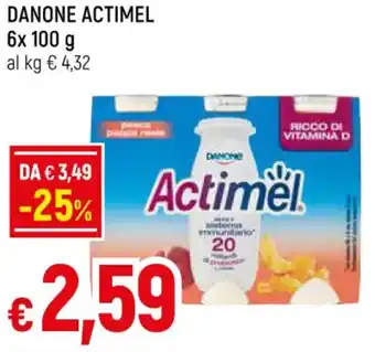 Galassia DANONE ACTIMEL 6x 100 g offerta