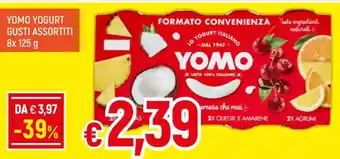 Galassia YOMO YOGURT GUSTI ASSORTITI 8x 125 g offerta
