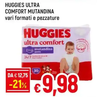 HUGGIES ULTRA COMFORT MUTANDINA vari formati e pezzature