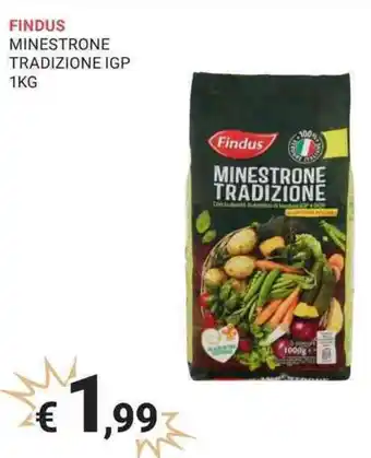 Eté FINDUS MINESTRONE TRADIZIONE IGP 1KG offerta