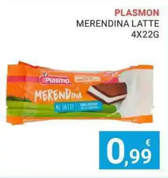 Eté PLASMON MERENDINA LATTE 4X22G offerta