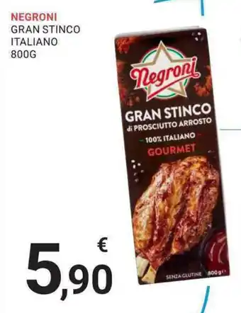Eté NEGRONI GRAN STINCO ITALIANO 800G offerta