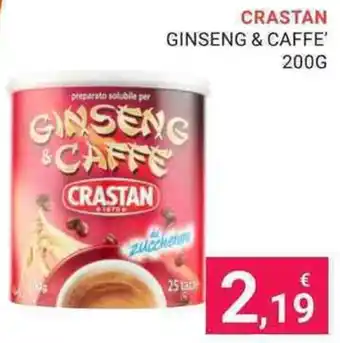 Eté CRASTAN GINSENG & CAFFE' 200G offerta