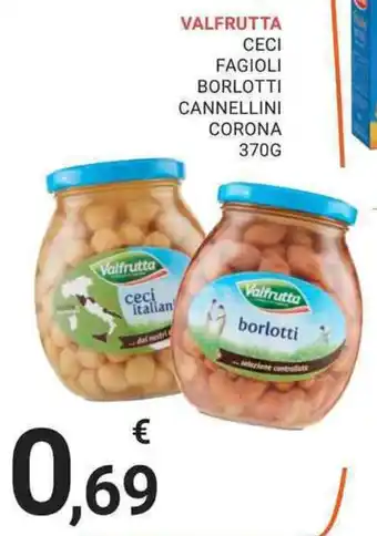 Eté VALFRUTTA CECI FAGIOLI BORLOTTI CANNELLINI CORONA 370G offerta