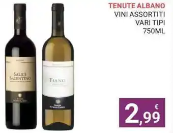 Eté TENUTE ALBANO VINI ASSORTITI VARI TIPI 750ML offerta