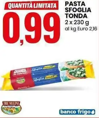 Eurospin Pasta Sfoglia Tonda 2x230g offerta