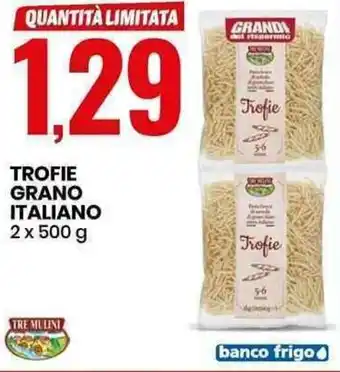 Eurospin Trofie Grano Italiano 2x500g offerta