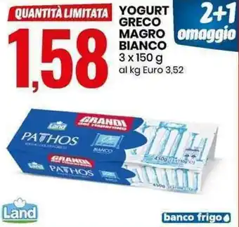Eurospin Yogurt Greco Magro Bianco 3x150g offerta