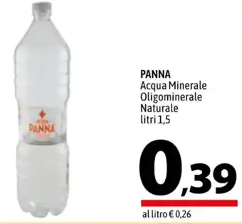 A&O PANNA Acqua Minerale Oligominerale Naturale litri 1,5 offerta