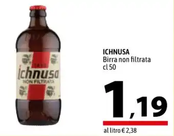 A&O ICHNUSA Birra non filtrata cl 50 offerta
