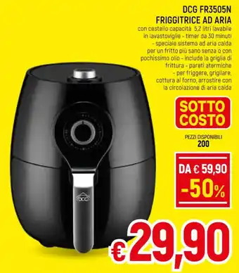 DCG FR3505N FRIGGITRICE AD ARIA