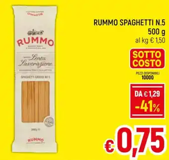 Famila Market RUMMO SPAGHETTI N.5 500 g offerta