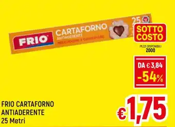Famila Market FRIO CARTAFORNO ANTIADERENTE 25 Metri offerta