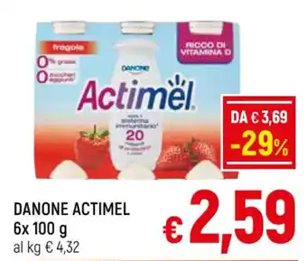 Famila Market DANONE ACTIMEL 6x 100 g offerta