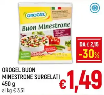 Famila Market OROGEL BUON MINESTRONE SURGELATI 450 g offerta