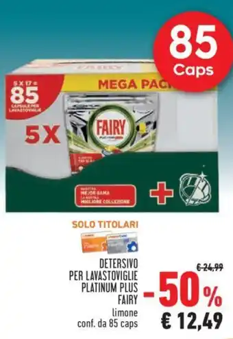 Conad DETERSIVO PER LAVASTOVIGLIE PLATINUM PLUS FAIRY offerta