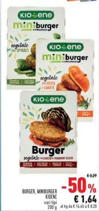 Conad BURGER, MINIBURGER KIOENE 200 g offerta