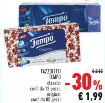 Conad FAZZOLETTI TEMPO classici offerta