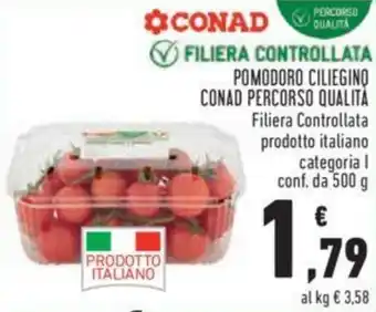 Conad POMODORO CILIEGINO CONAD PERCORSO QUALITÀ 500 g offerta