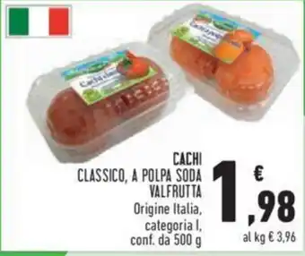 Conad CACHI CLASSICO, A POLPA SODA VALFRUTTA 500 g offerta