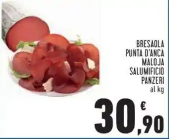Conad BRESAOLA PUNTA D'ANCA MALOJA SALUMIFICIO PANZERI offerta