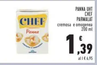 Conad PANNA UHT CHEF PARMALAT 200 ml offerta