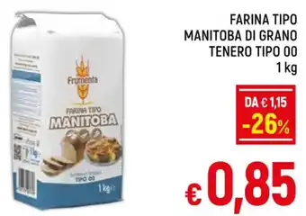 Famila Market FARINA TIPO MANITOBA DI GRANO TENERO TIPO 00 1 kg offerta