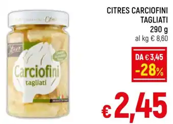 Famila Market CITRES CARCIOFINI TAGLIATI 290 g offerta