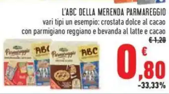 Conad L'ABC DELLA MERENDA PARMAREGGIO offerta
