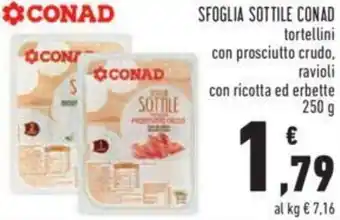 Conad SFOGLIA SOTTILE CONAD 250 g offerta
