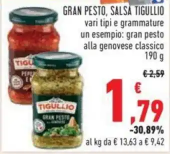 Conad GRAN PESTO, SALSA TIGULLIO 190 g offerta
