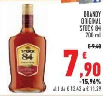 Conad BRANDY ORIGINAL STOCK 84 700 ml offerta