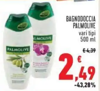 Conad BAGNODOCCIA PALMOLIVE vari tipi 500 ml offerta