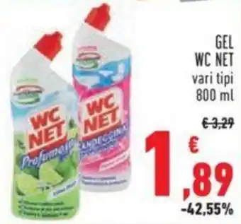 Conad GEL WC NET vari tipi 800 ml offerta