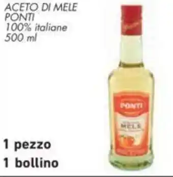 Conad ACETO DI MELE PONTI 500 ml offerta