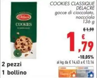COOKIES CLASSIQUE DELACRE 136 g