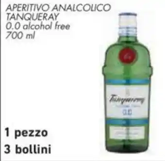 Conad APERITIVO ANALCOLICO TANQUERAY 0.0 alcohol free 700 ml offerta